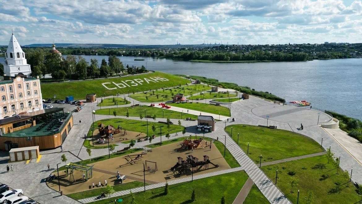 Вид на Крымзу. Кремлевская Набережная — точка маршрута «Сызрань Православная или Треугольник веры»